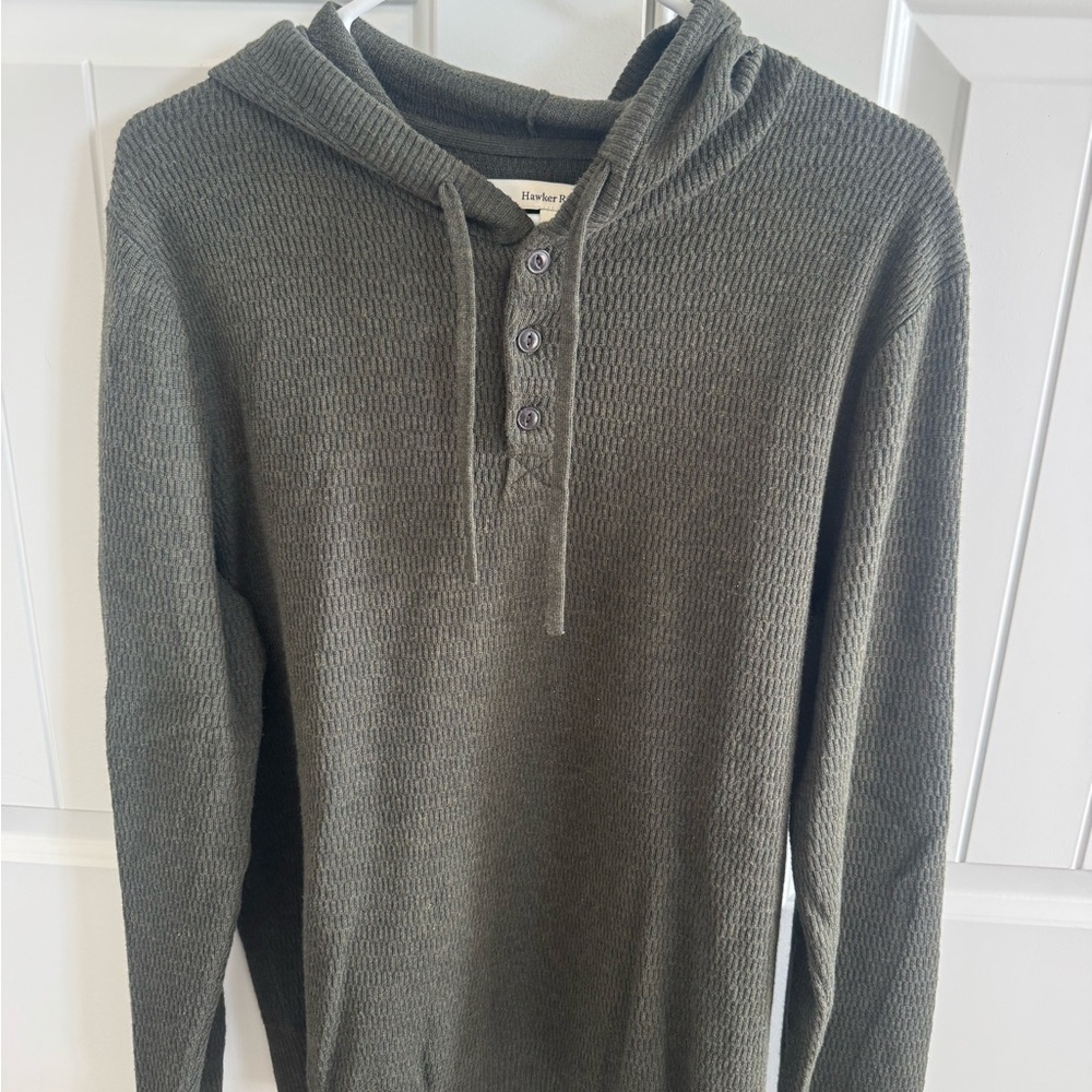 Hurley Men's Green Hooded Shirt